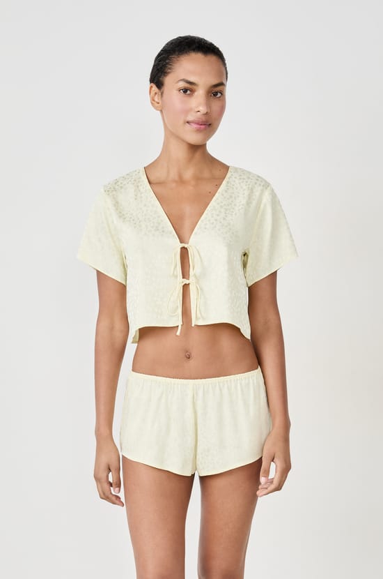 Short-sleeved pyjama top;${refinementColor}