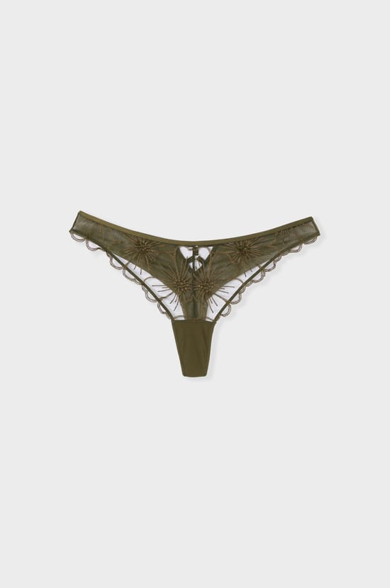 Embroidered detail tanga;${refinementColor}
