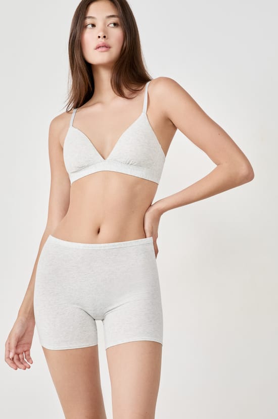 Short cycliste en coton biologique extensible;${refinementColor}