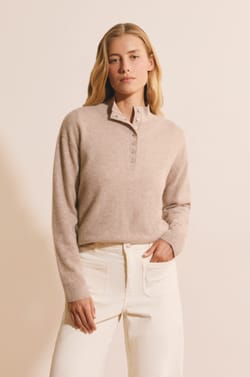 Pull &agrave; manches longues 100% cachemire;${refinementColor}