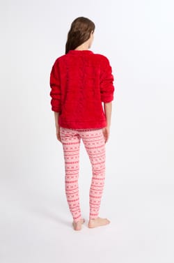 Conjunto de pijama de 2 piezas con estampado;${refinementColor}