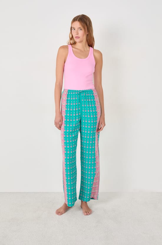 Pantalon de pyjama large;${refinementColor}