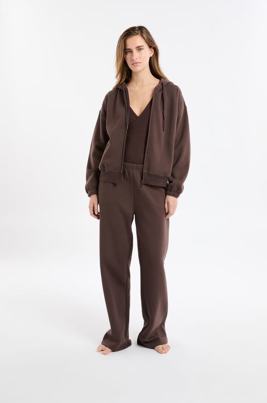 Hooded Jacket with Cotton;${refinementColor}