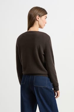 Pull col rond en cachemire;${refinementColor}