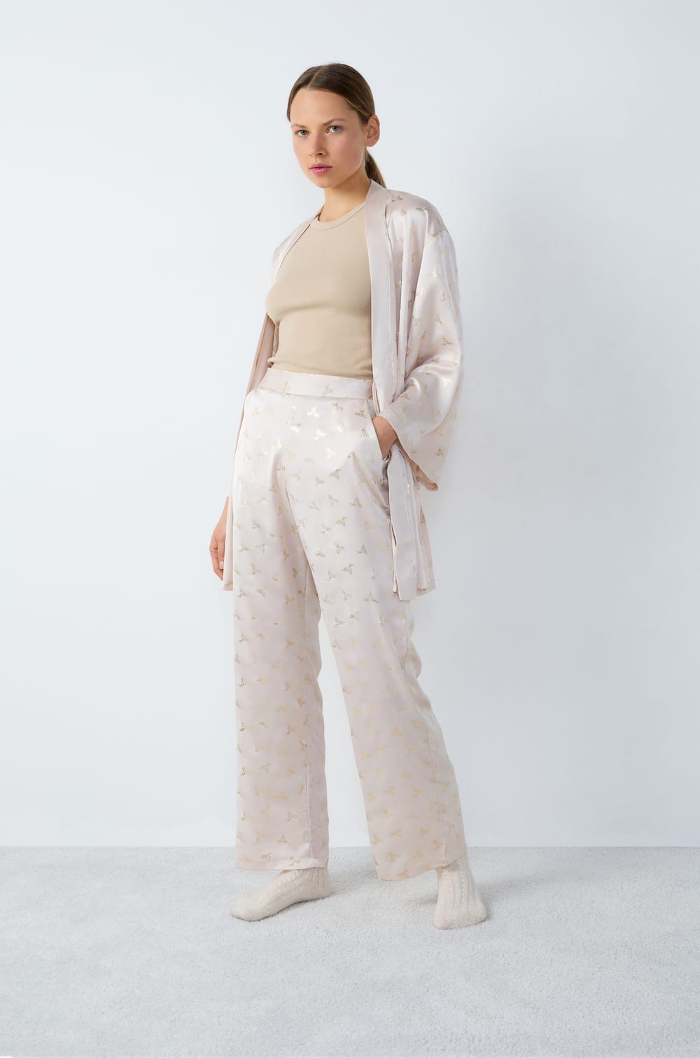 Satin Pyjama Trouser;${refinementColor}