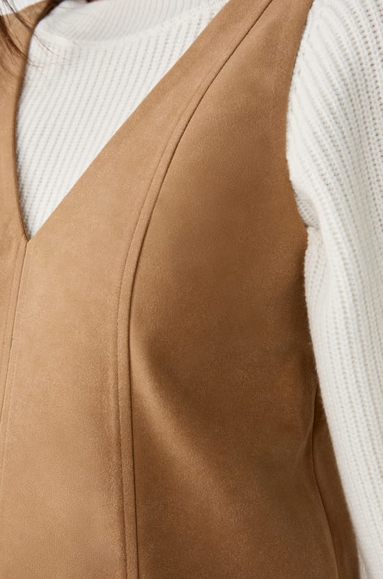 Robe courte sans manches;${refinementColor}