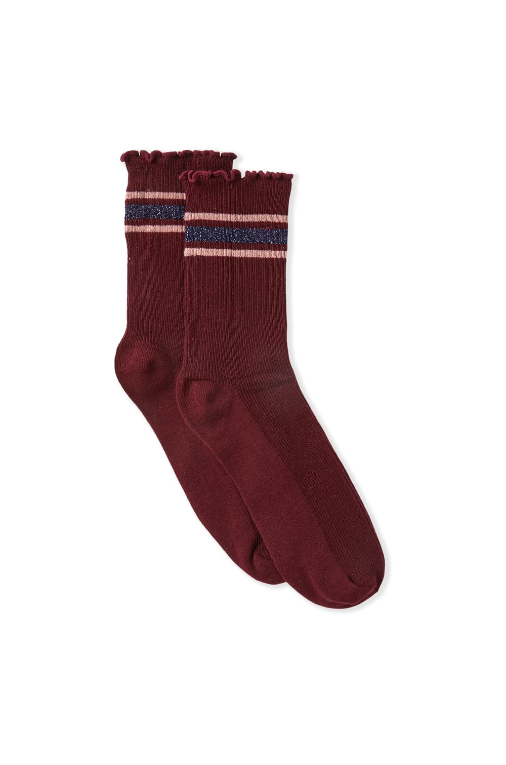 Chaussettes avec coton et paillettes;${refinementColor}