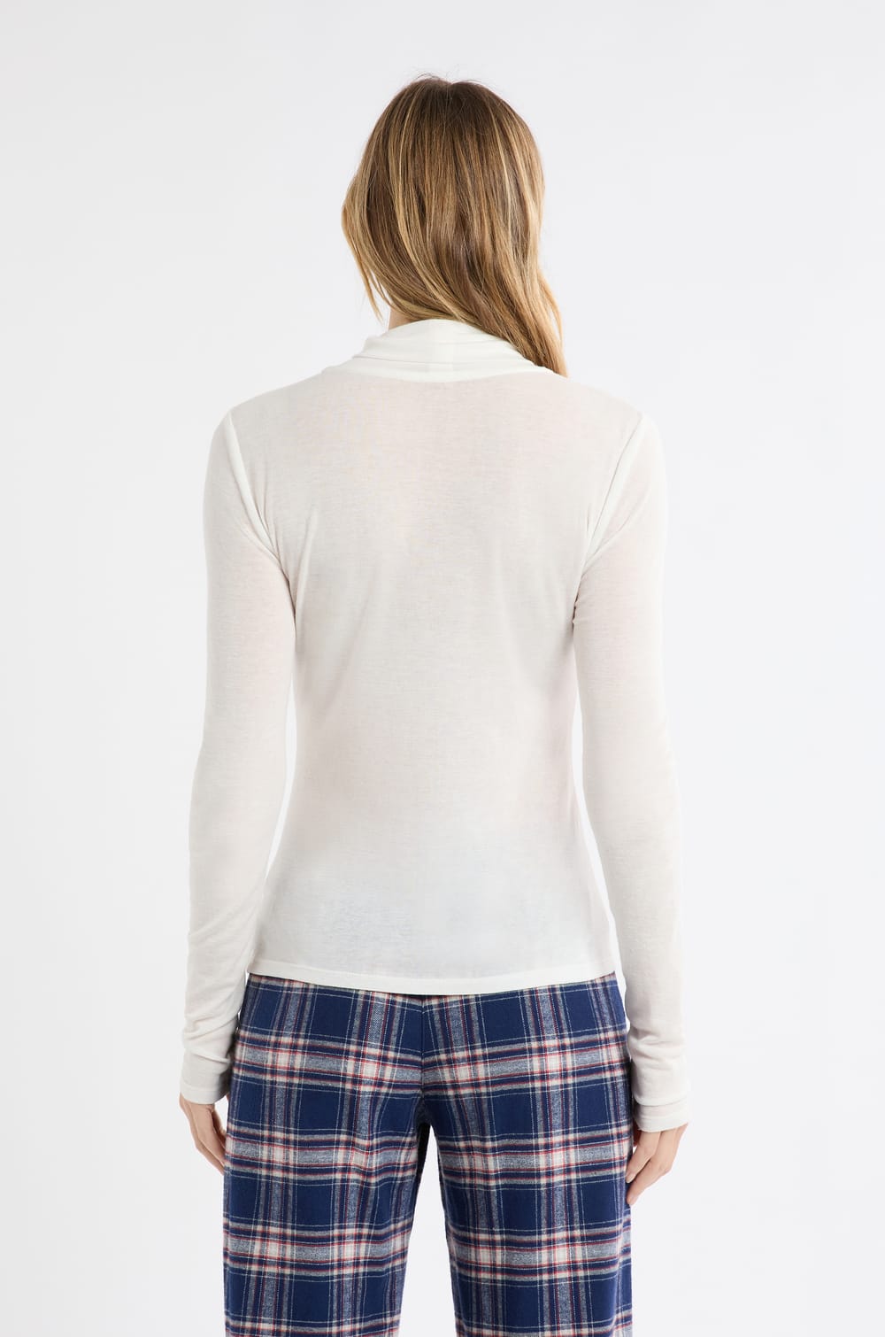 Thermal turtleneck t-shirt with wool;${refinementColor}