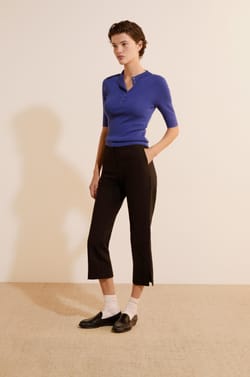 Pantalon Capri avec coton;${refinementColor}