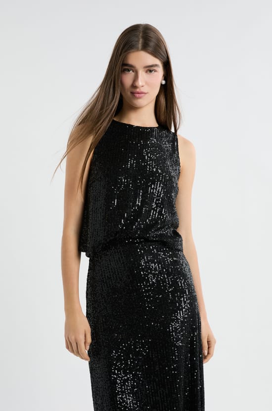 Top à sequins;${refinementColor}