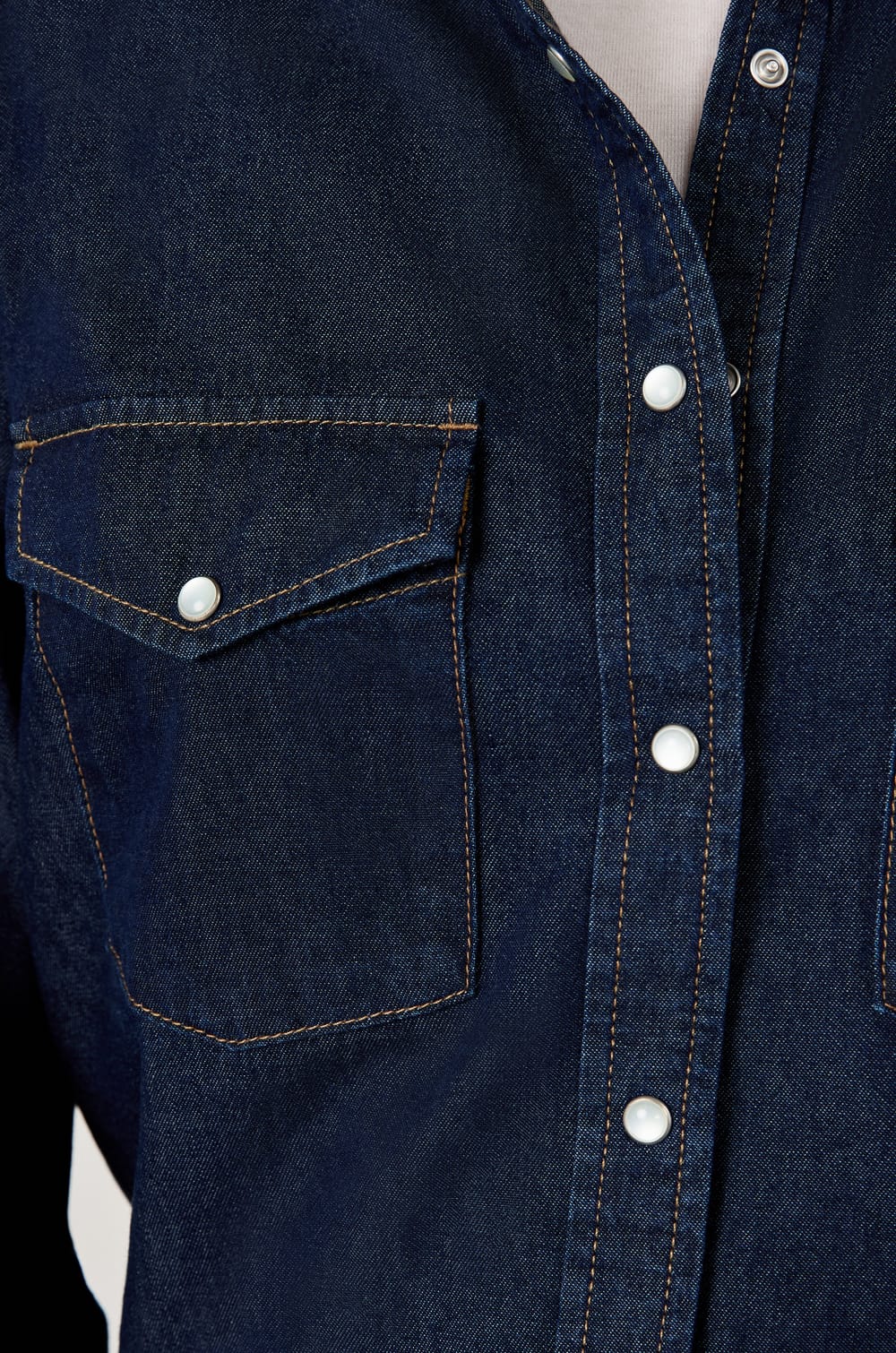 Chemise effet denim;${refinementColor}