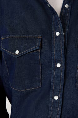 Chemise effet denim;${refinementColor}