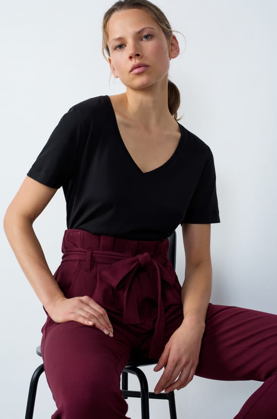 Short-sleeved cotton T-shirt;${refinementColor}