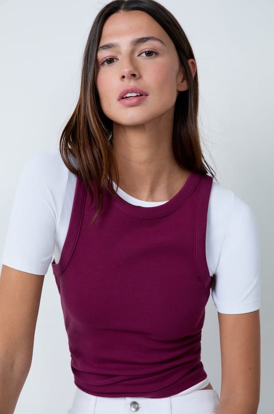 Débardeur en coton;${refinementColor}