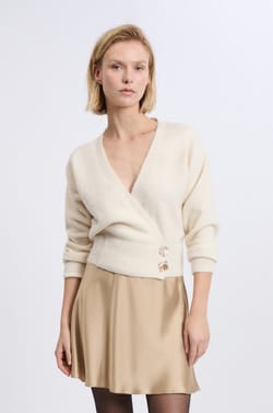 Jupe courte satinée;${refinementColor}