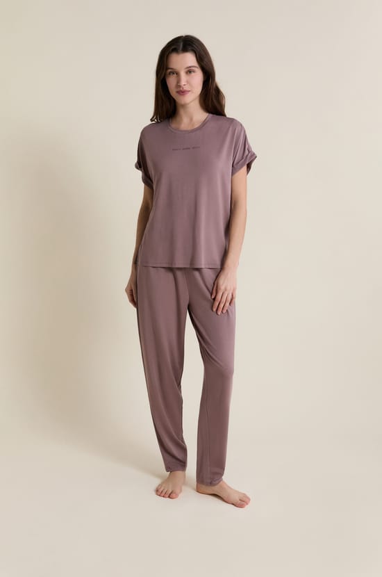 Short-Sleeved Pajama T-Shirt;${refinementColor}