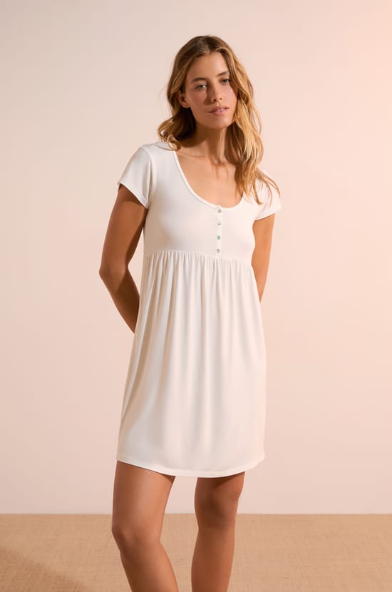 Camis&oacute;n de manga corta de modal;${refinementColor}