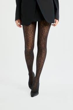 Transparente Strumpfhose mit Muster - 30D;${refinementColor}