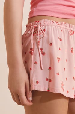 Short de pyjama &agrave; motifs tomates;${refinementColor}