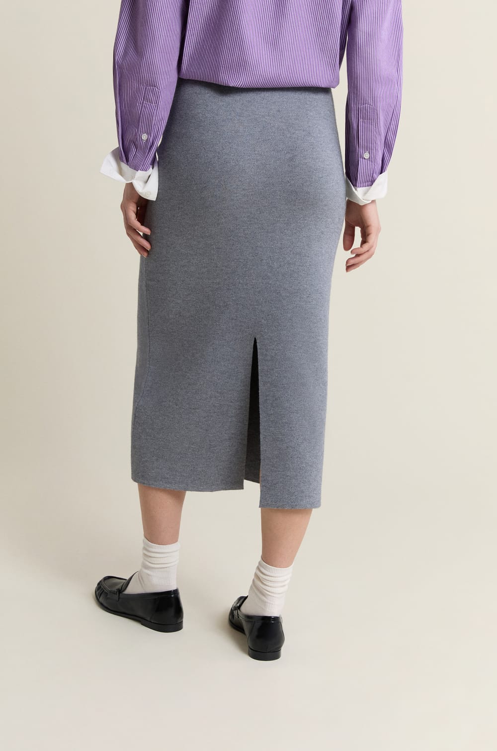 Jupe longue en tricot;${refinementColor}