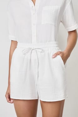 Short en gaze de coton;${refinementColor}