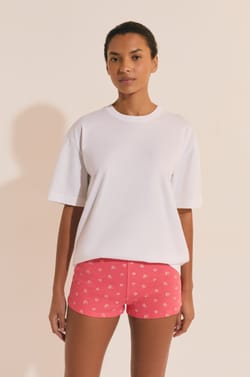 T-shirt de pyjama manches courtes en coton;${refinementColor}