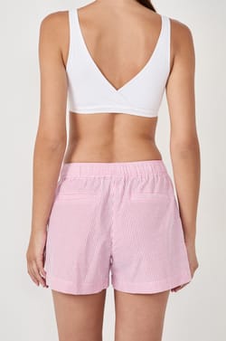Striped pyjama shorts;${refinementColor}