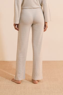 Pantalon de pyjama &agrave; rayures avec cordon de serrage;${refinementColor}