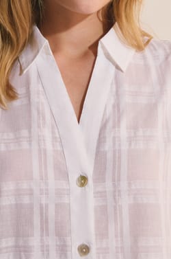 Chemise manches courtes en coton;${refinementColor}