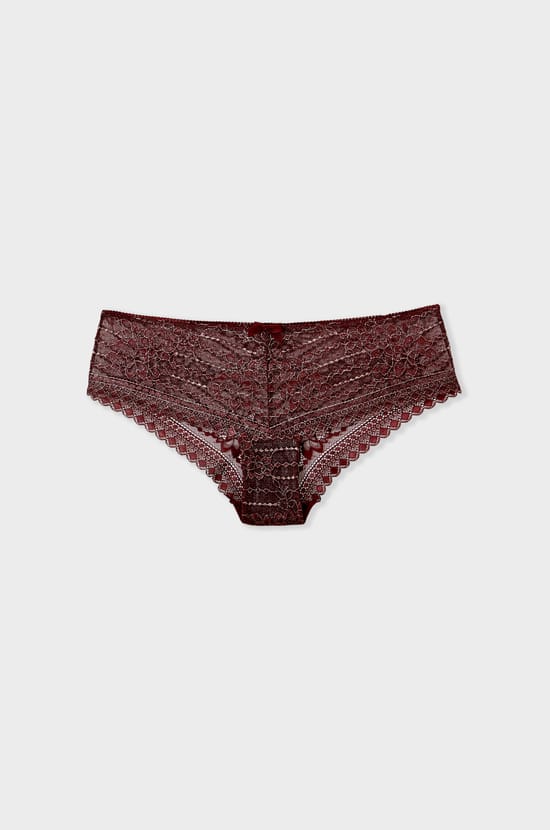Lace Boyshort with Iridescent Effect;${refinementColor}