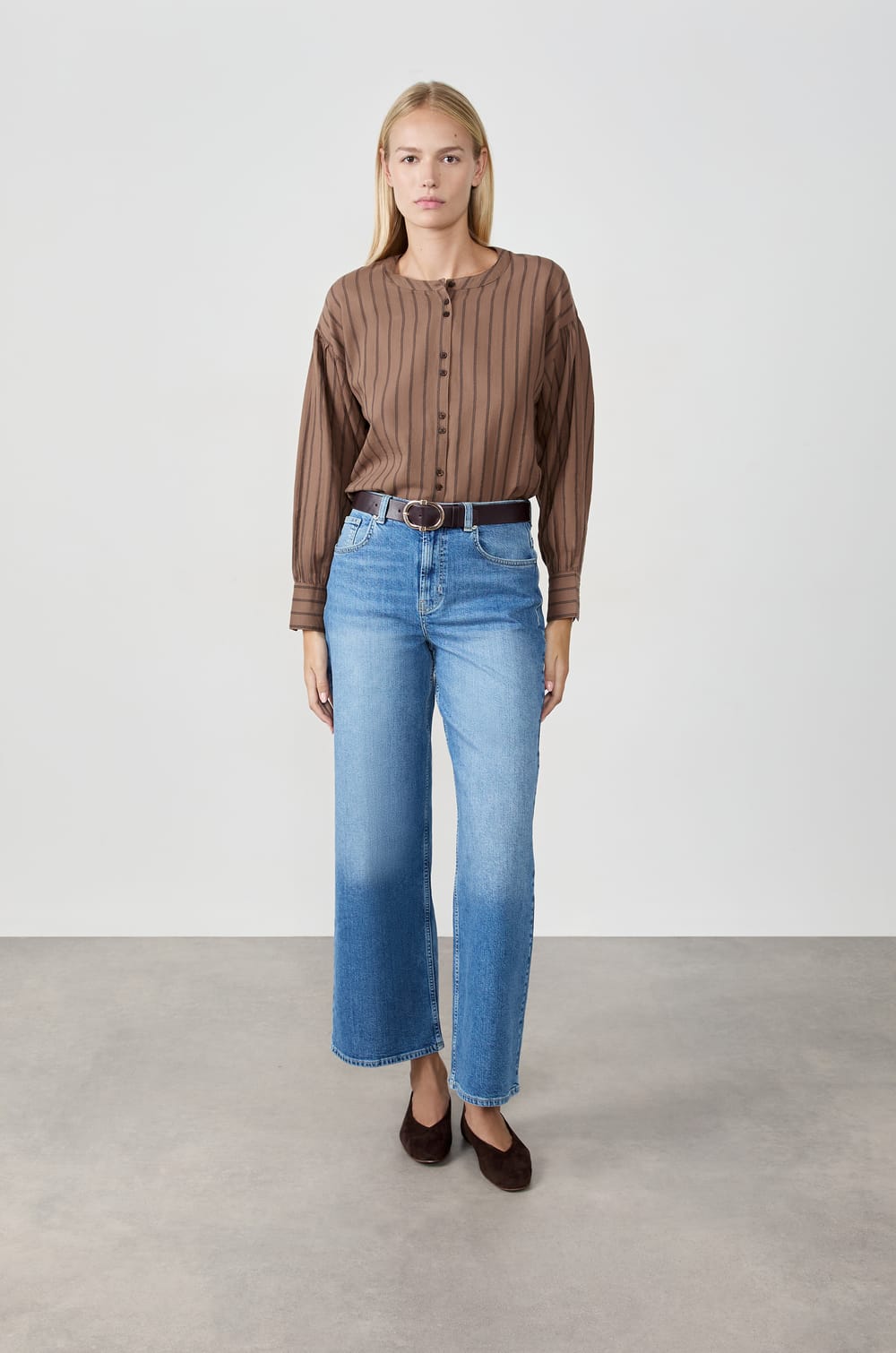Chemise &agrave; rayures;${refinementColor}