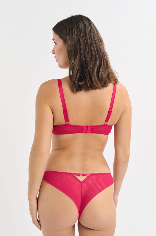 Bra No.4 - The Lightly Lined Bra in floral embroidery;${refinementColor}