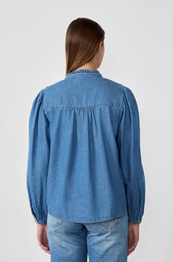 Chemise avec noeud en coton;${refinementColor}