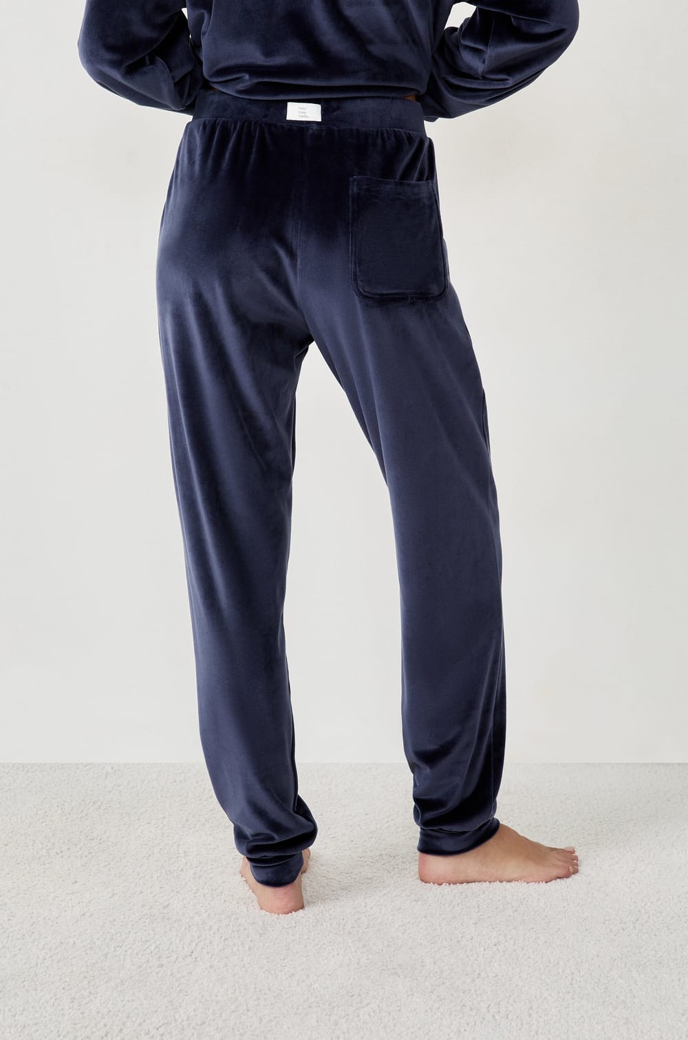 Pantalon de pyjama effet velours;${refinementColor}