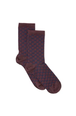 Chaussettes avec coton &agrave; motifs;${refinementColor}