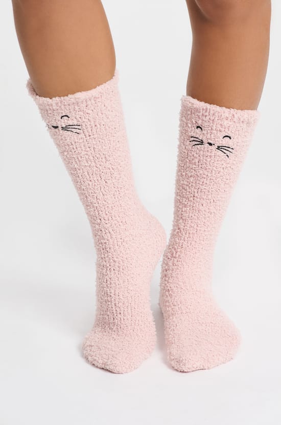 Faux Fur Socks;${refinementColor}