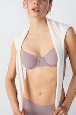 Microfiber Unlined Demi Bra;${refinementColor}
