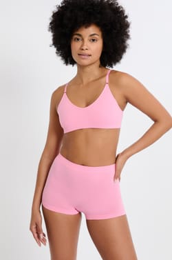 Soutien-gorge brassière sans coutures avec coton ;${refinementColor}