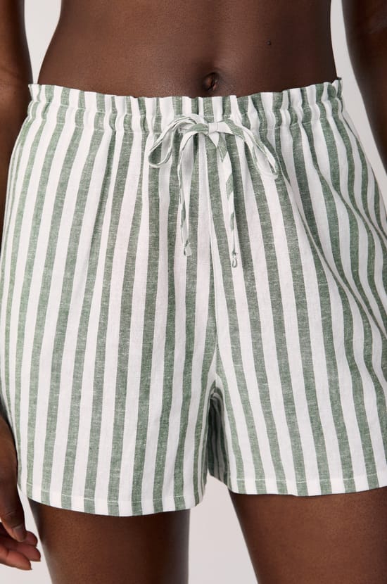 Beach Shorts with Tie;${refinementColor}