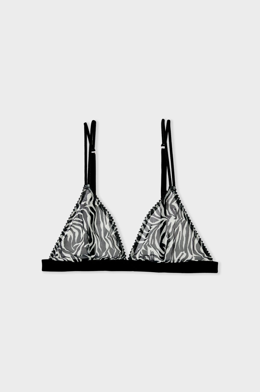 Soutien-gorge sans armature tulle zèbre;${refinementColor}