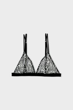 Soutien-gorge sans armature tulle zèbre;${refinementColor}
