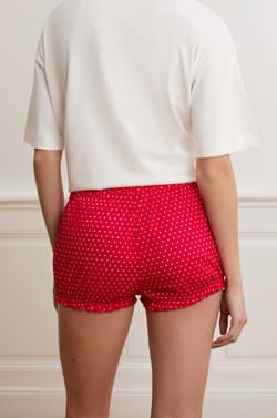 Short bloomer  &agrave; pois avec coton;${refinementColor}