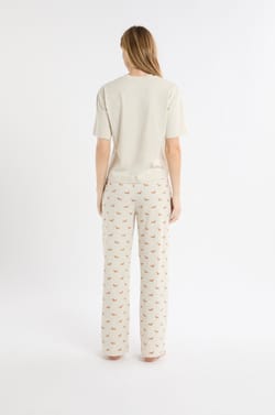 2-Piece Pyjama Set with Dachshund Print;${refinementColor}