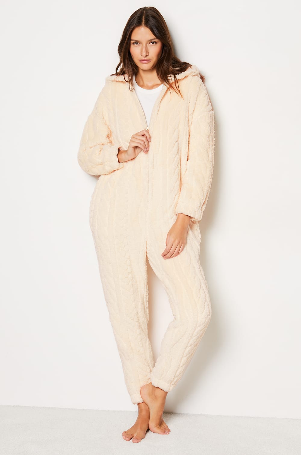 Fleece Jumpsuit;${refinementColor}