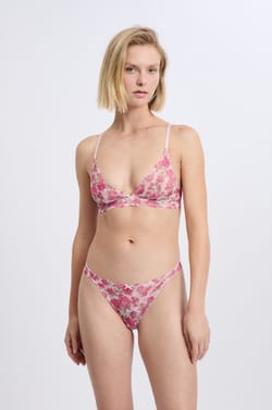 Sujetador triangular de encaje;${refinementColor}