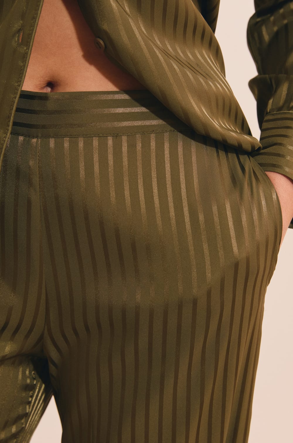 Pantalon de pyjama &agrave; rayures;${refinementColor}