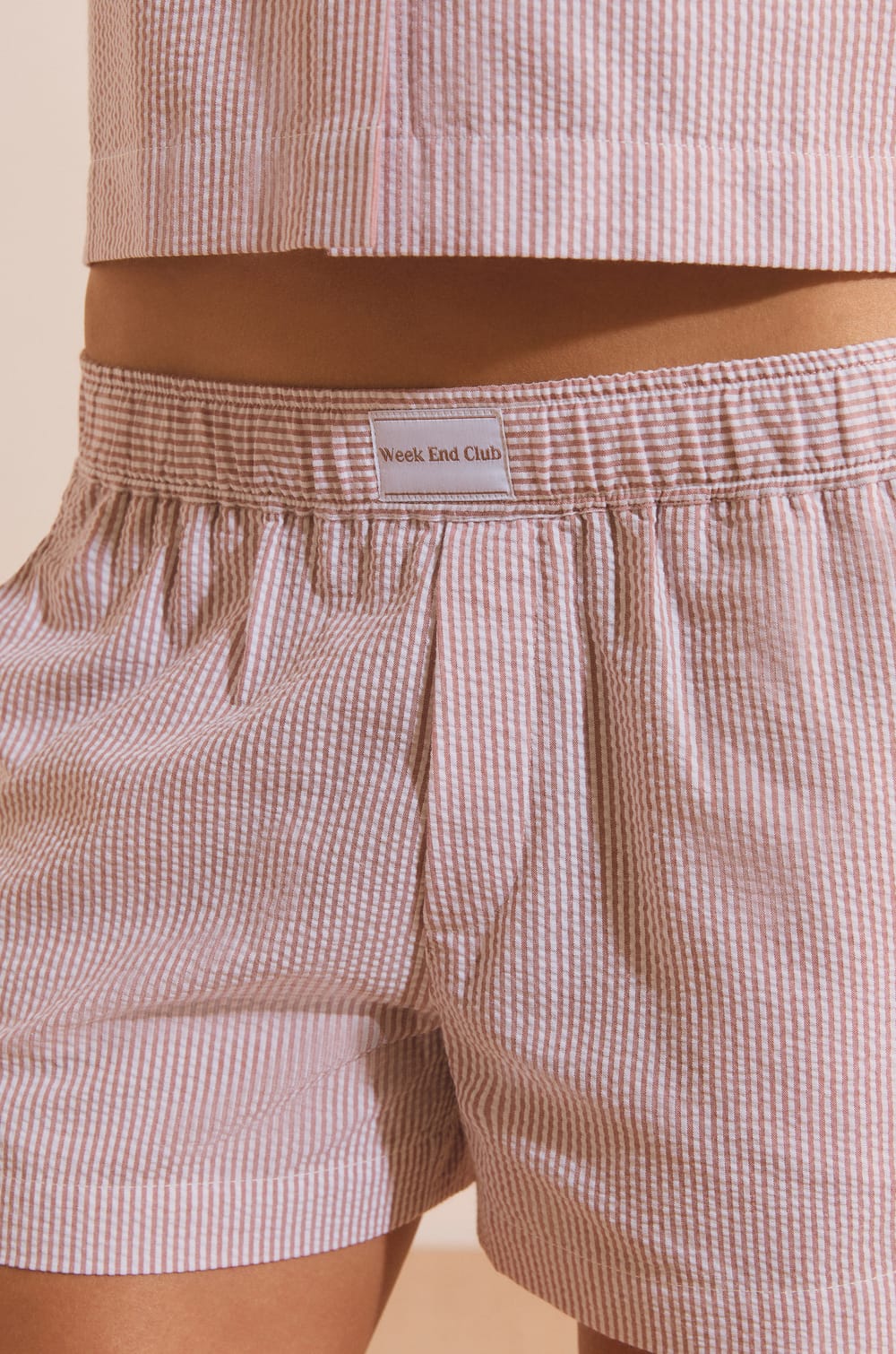 Pantal&oacute;n corto de pijama de algod&oacute;n;${refinementColor}