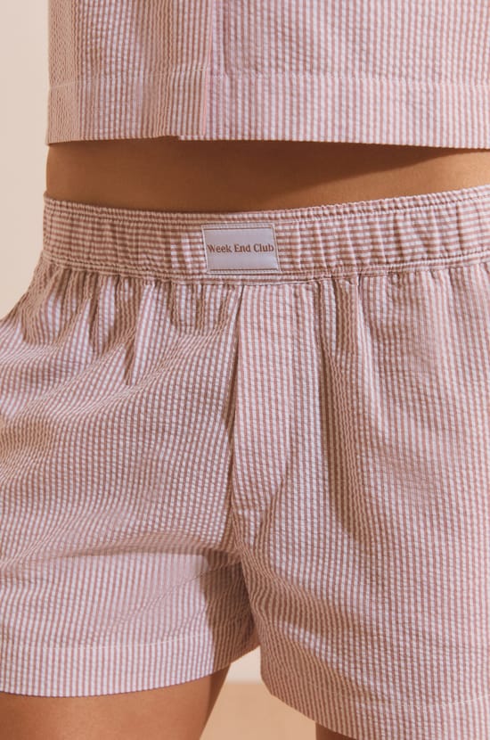Pantal&oacute;n corto de pijama de algod&oacute;n;${refinementColor}
