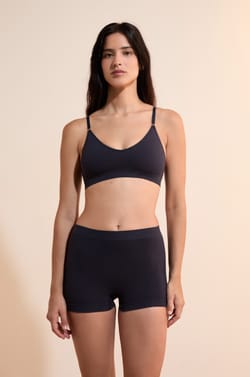 Seamless Bralette in Organic Cotton;${refinementColor}