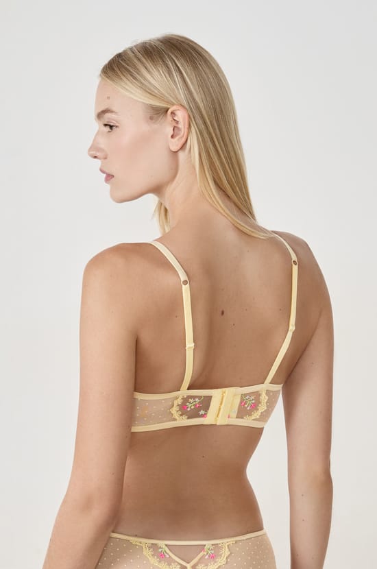 Strapless Bra with Embroidery;${refinementColor}